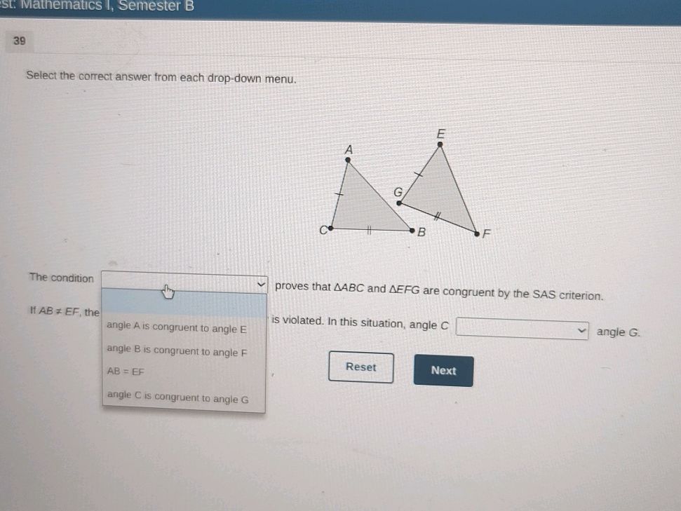 Select the correct answer from each | StudyX
