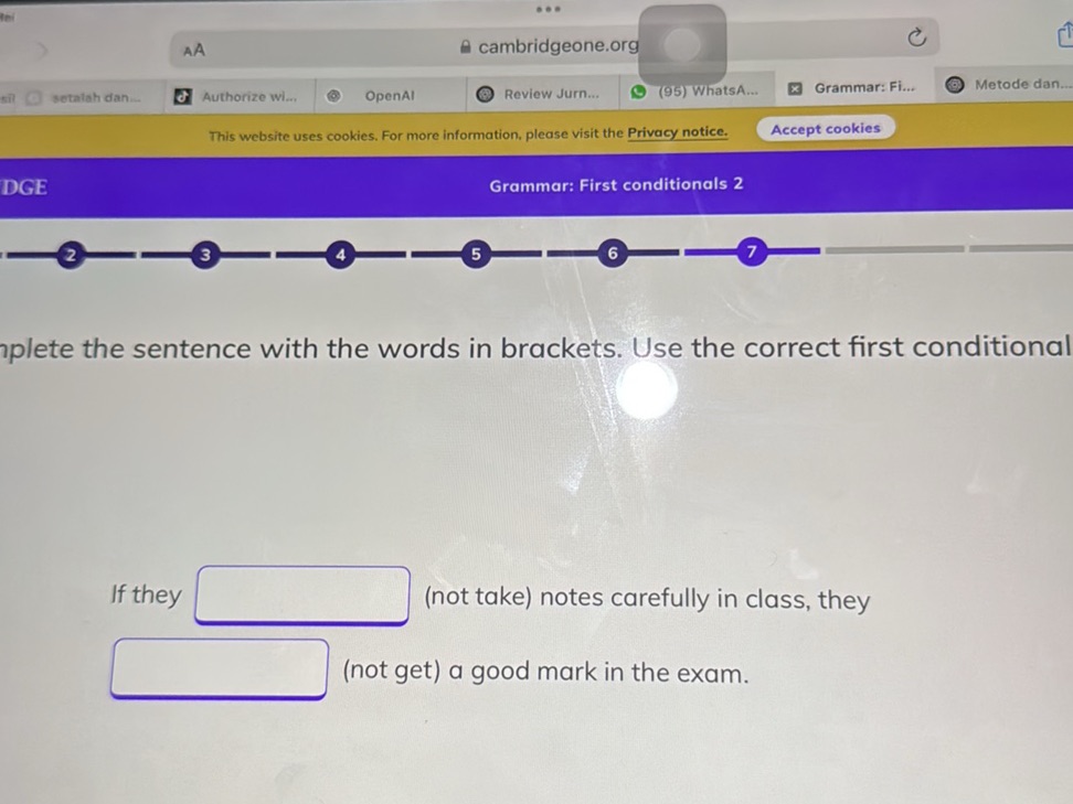 Complete the sentence with the words in | StudyX