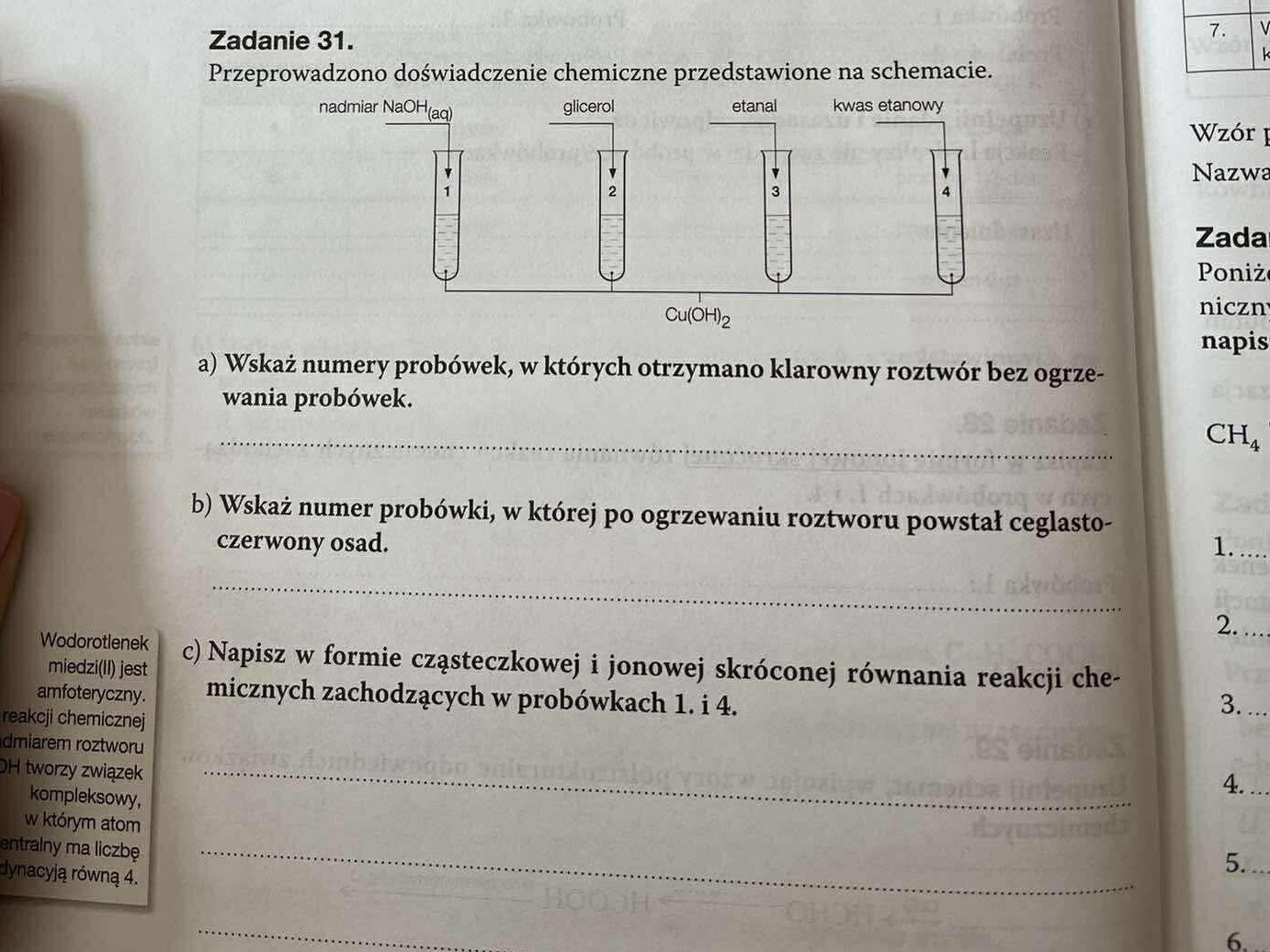 Zadanie 31. Przeprowadzono doświadczenie | StudyX