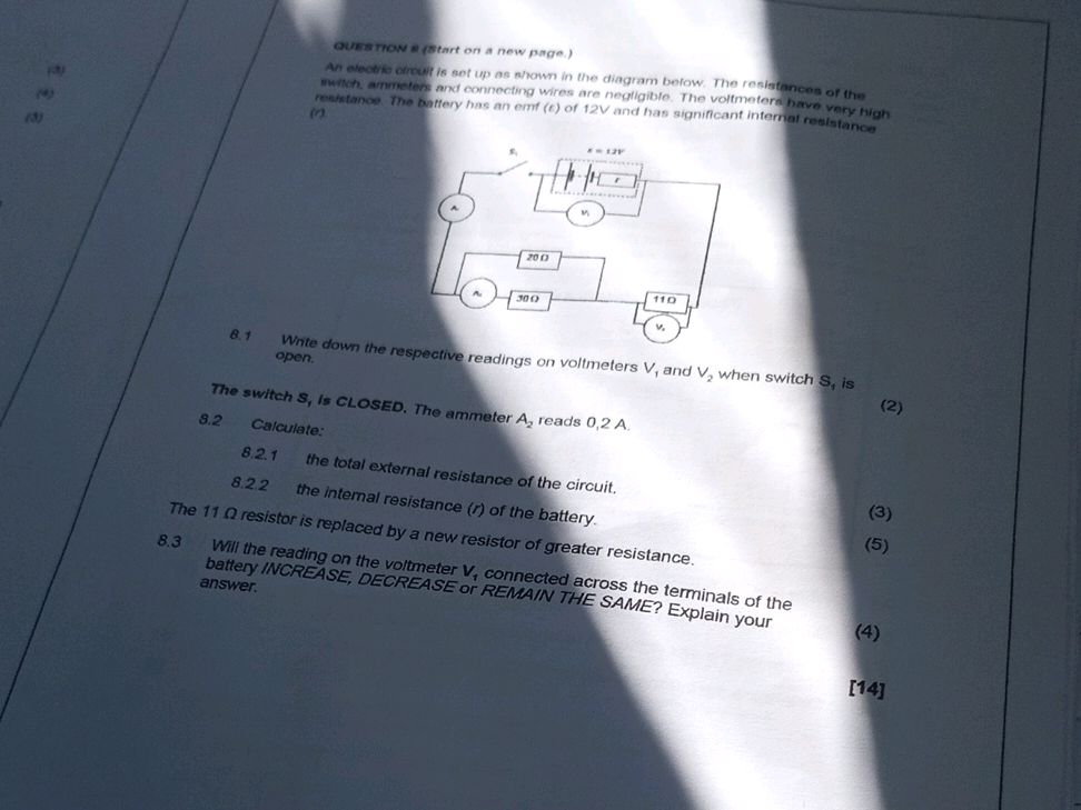QUESTION 8 (Start on a new page.) An | StudyX