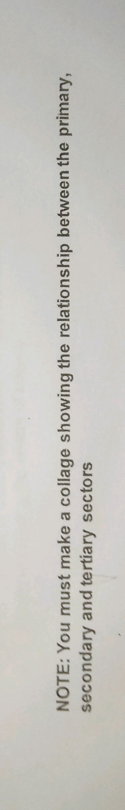 NOTE: You must make a collage showing the