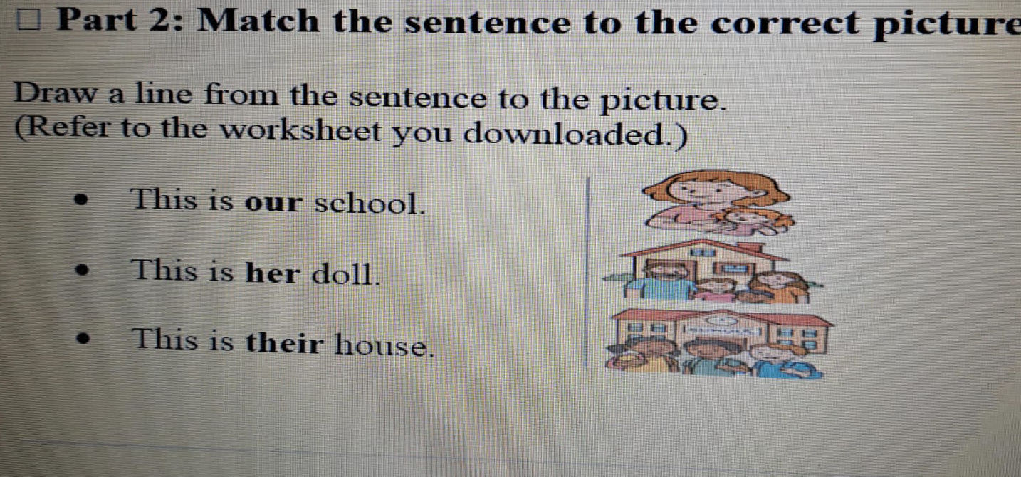Part 2: Match the sentence to the correct | StudyX