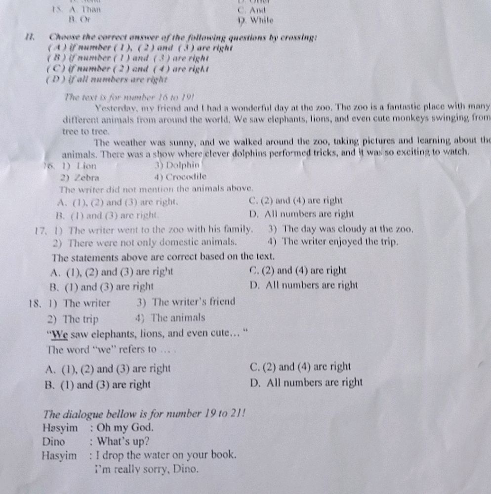 11. Choose the correct answer of the | StudyX
