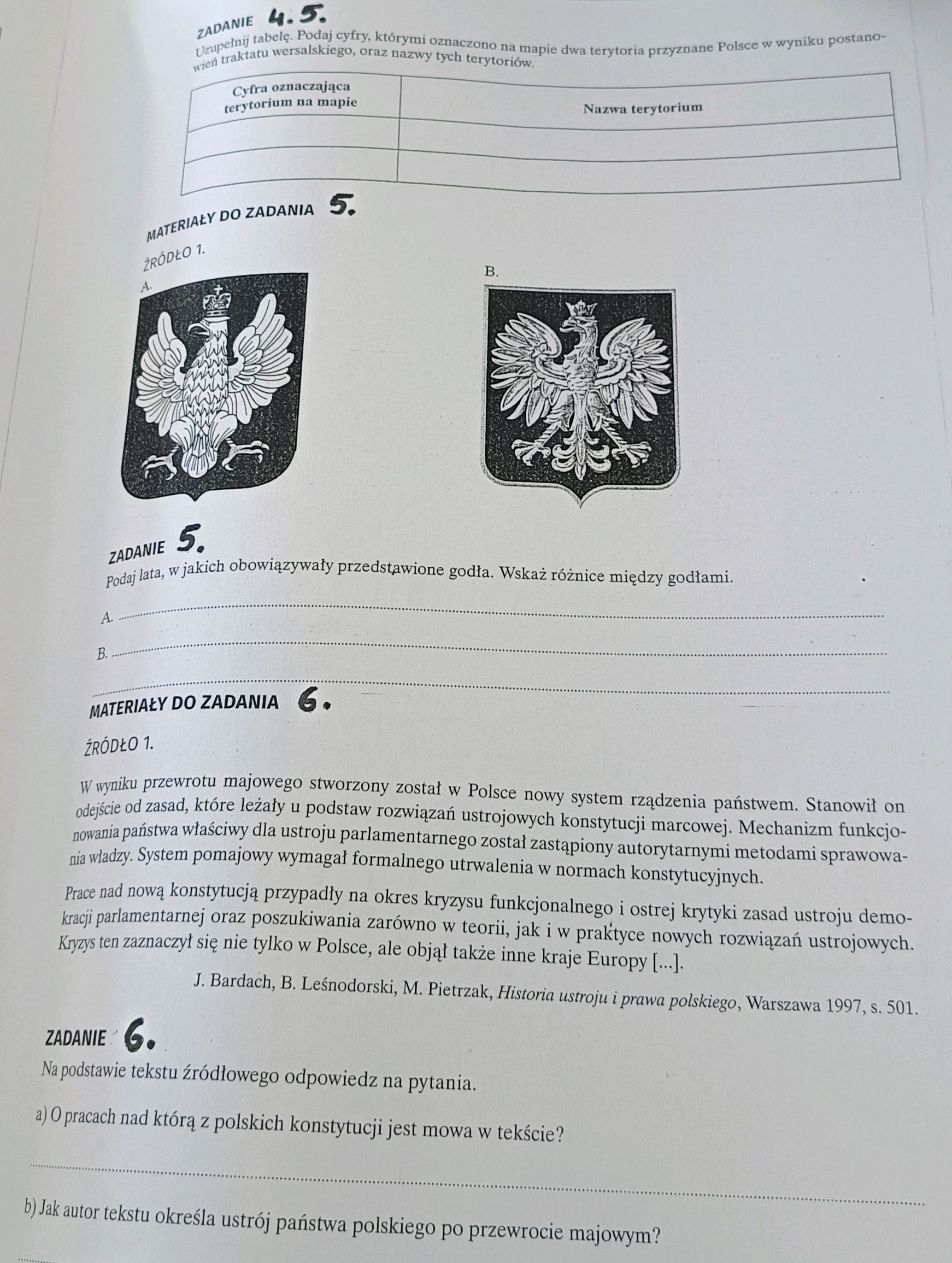ZADANIE 4.5. Uzupełnij tabelę. Podaj cyfry, | StudyX