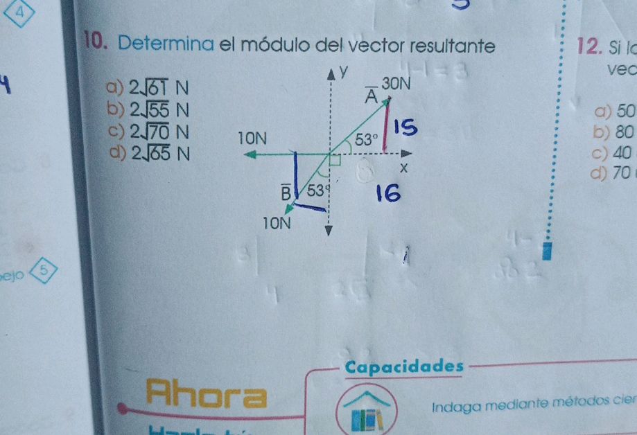 Vector Modulo Bepco 10. Determina el módulo del vector | StudyX