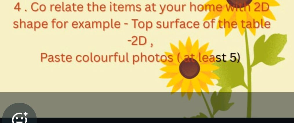 4. Co relate the items at your home with 2D | StudyX