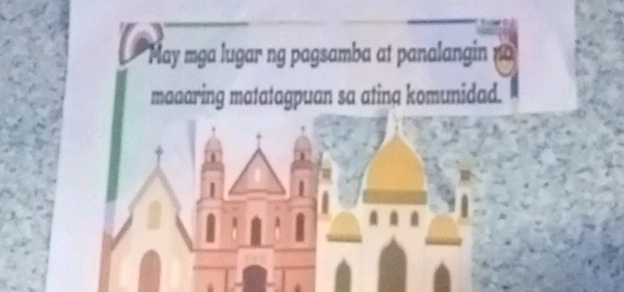 May mga lugar ng pagsamba at panalangin 10 | StudyX