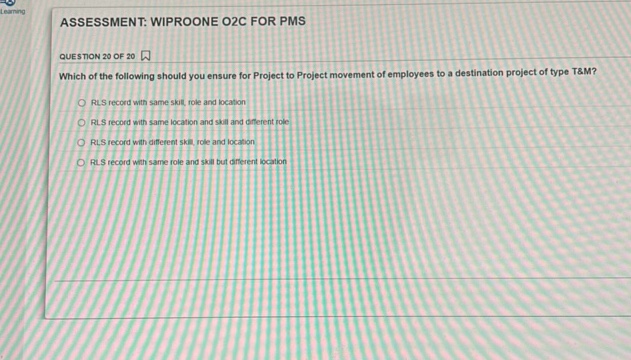 Learning ASSESSMENT WIPROONE O2C FOR PMS | StudyX