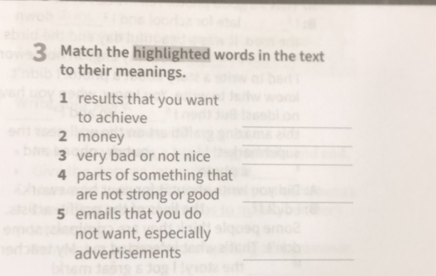 3 Match the highlighted words in the text | StudyX