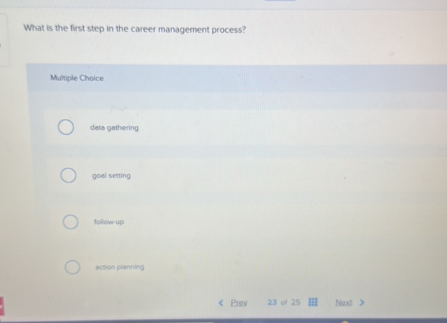 What is the first step in the career | StudyX