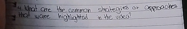 14 What are the common strategies or