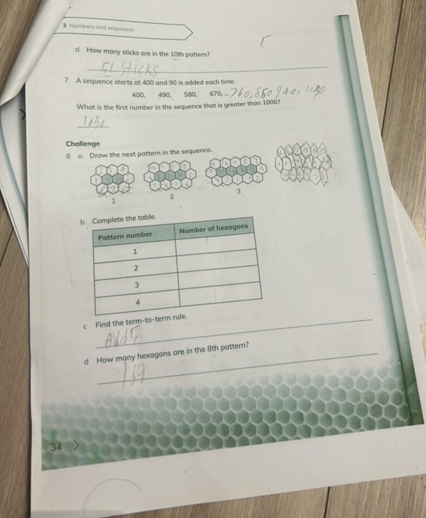 3 Numbers and requences d How many sticks | StudyX