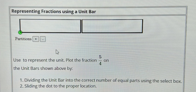 Two Bar Math Symbol Representing Fractions using a Unit Bar | StudyX