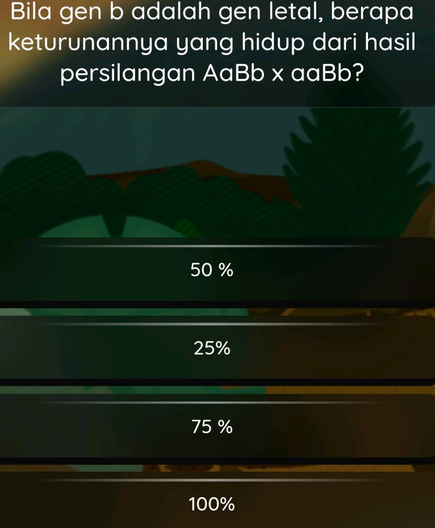 Bila gen b adalah gen letal berapa | StudyX