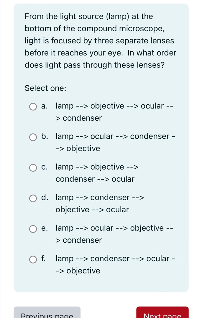From the light source (lamp) at the bottom | StudyX