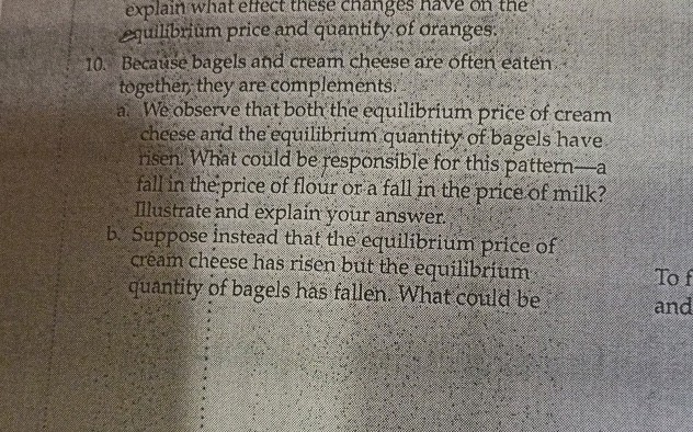 10 Because bagels and cream cheese are often | StudyX