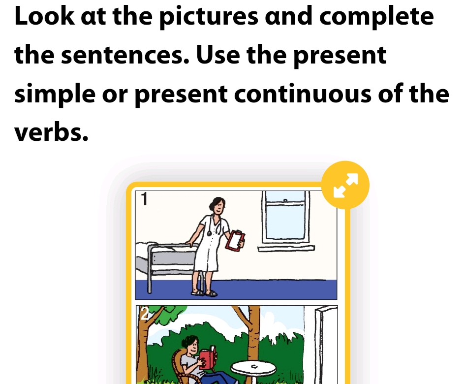 Look at the pictures and complete the | StudyX