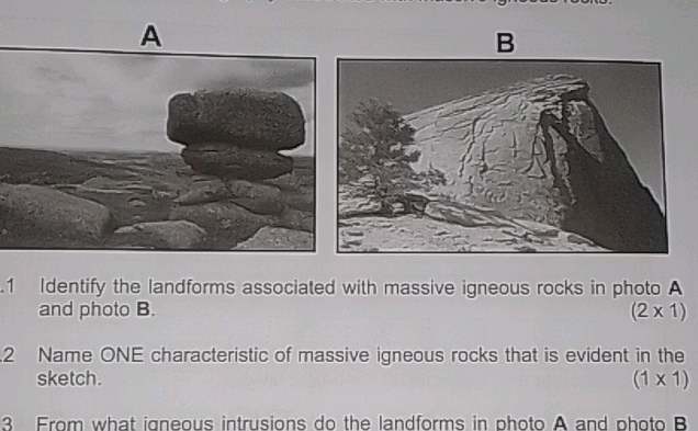 A B 11 Identify the landforms associated | StudyX