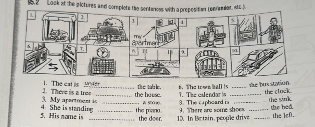 952 Look at the pictures and complete the | StudyX