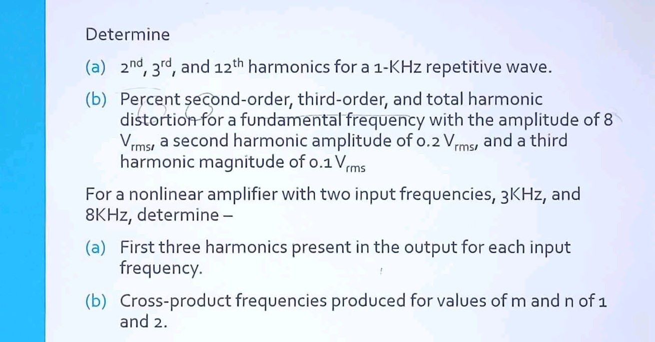 Determine (a) 2 nd 3 rd and 12 th | StudyX