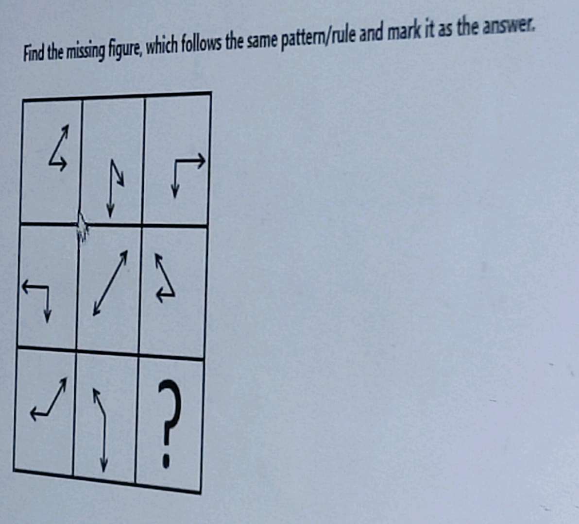 Find the missing figure which follows the | StudyX