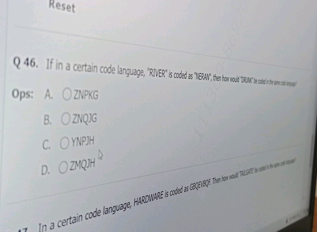 Reset Ops A ZNPKG B ZNQJG C YNPJH D ZMONH8