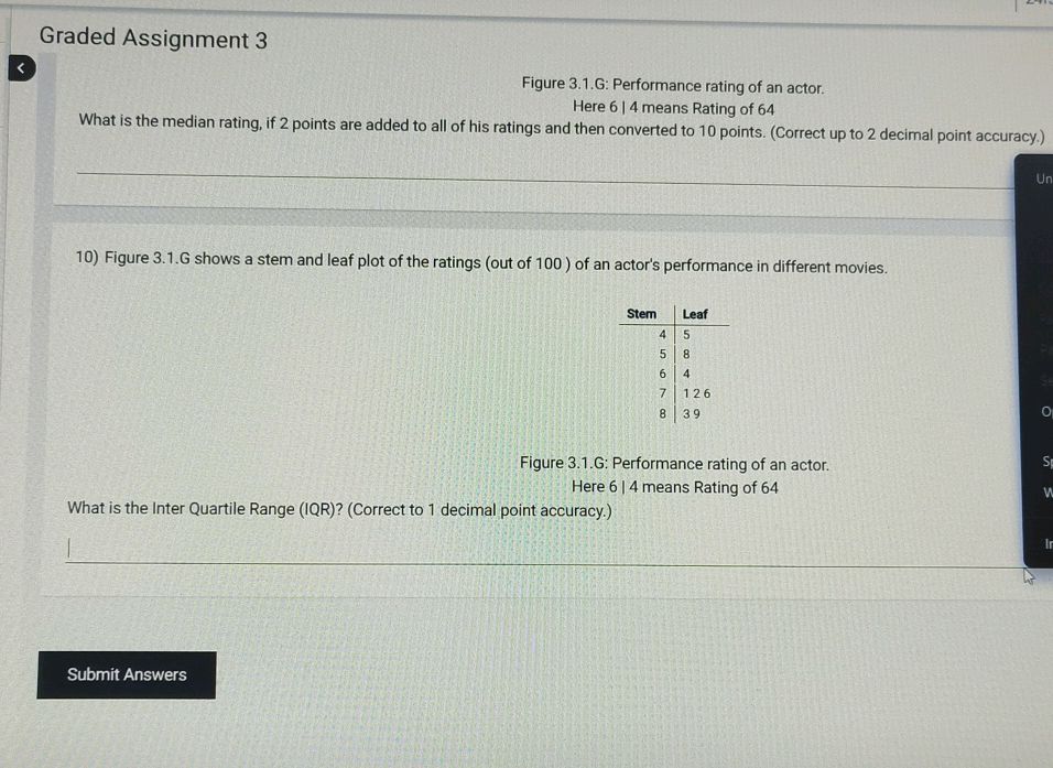 Graded Assignment 3 Figure 31G Performance | StudyX