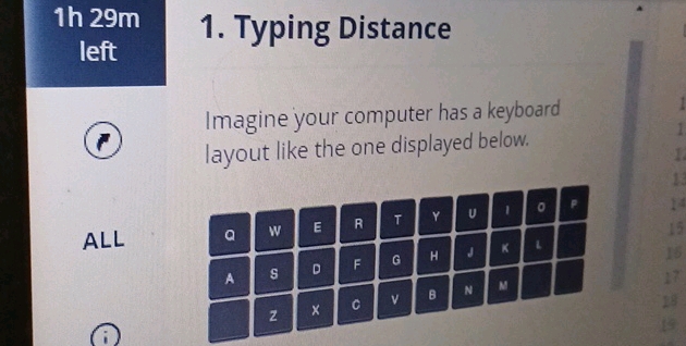 1h 29m left 1 Typing Distance Imagine your | StudyX