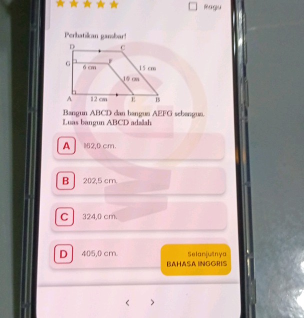 Math Ravgou Ragu Perhatikan gambar Bangun ABCD dan | StudyX